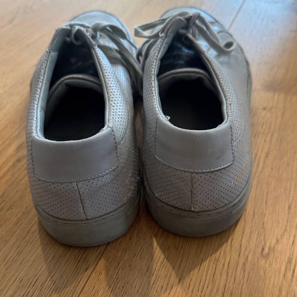 Common Projects Light Gray Perforated Sneakers - image 5